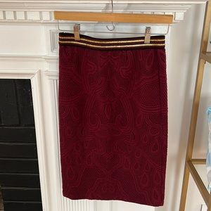 Jacquard pattern Pencil skirt